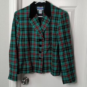 Pendleton Vintage jacket and skirt set 100% virgin wool Size 14